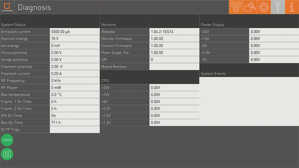 Diagnostics Mode